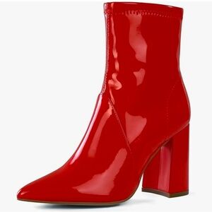 Women’s Patent Leather Ankle Boots size 7